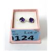 Image 2 : New Sterling Silver Amethyst Earrings