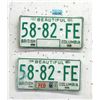 Image 1 : Pair of BC License Plates with Expo 86 Sticker