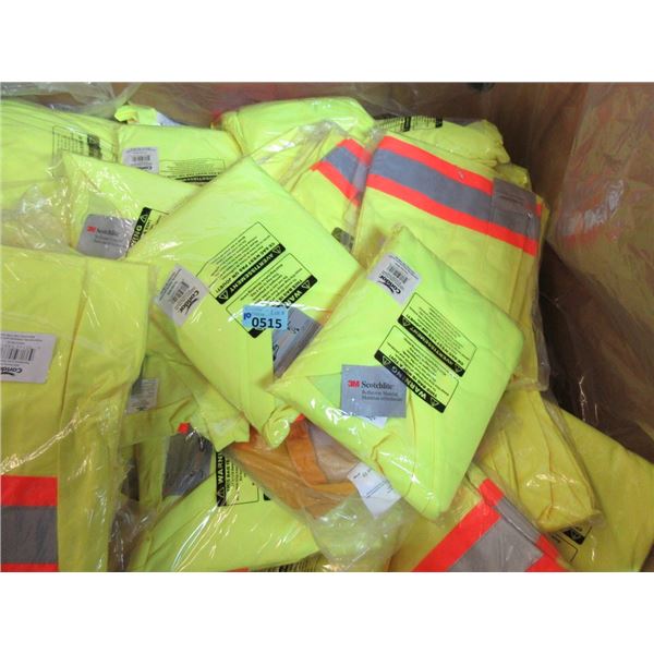 10 Assorted New Hi-Viz Shirts and Rain Pants