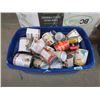 Image 1 : Tote of 60 Assorted Dented Canned Food