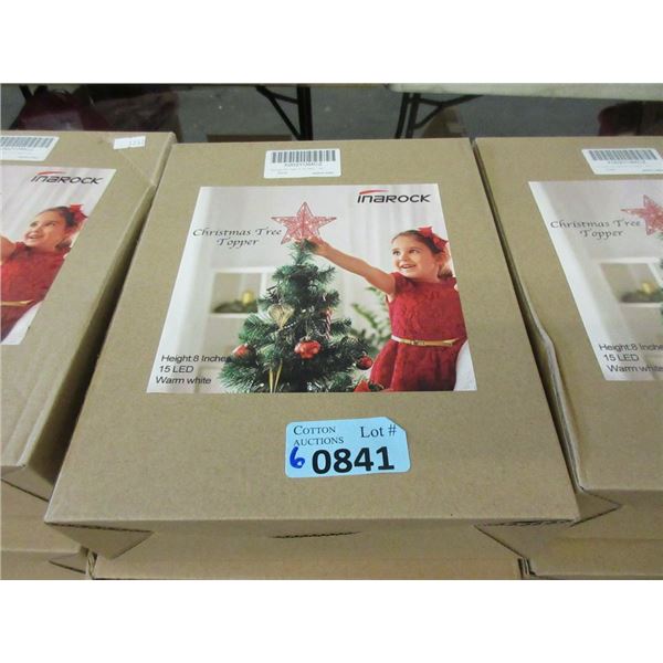 6 New Red LED 8" Christmas Tree Toppers