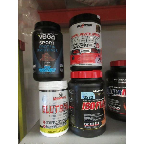 4 Tubs of Assorted Supplements