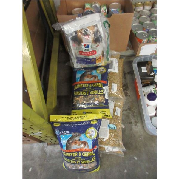 8 Pc Lot of Bird, Hamster and Dog Food