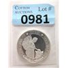 Image 1 : 1 Oz. .999 Fine Silver 2021 St. Helena Angel Coin