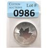 Image 1 : 1 Oz .9999 Silver 2020 Canadian Maple Leaf Coin