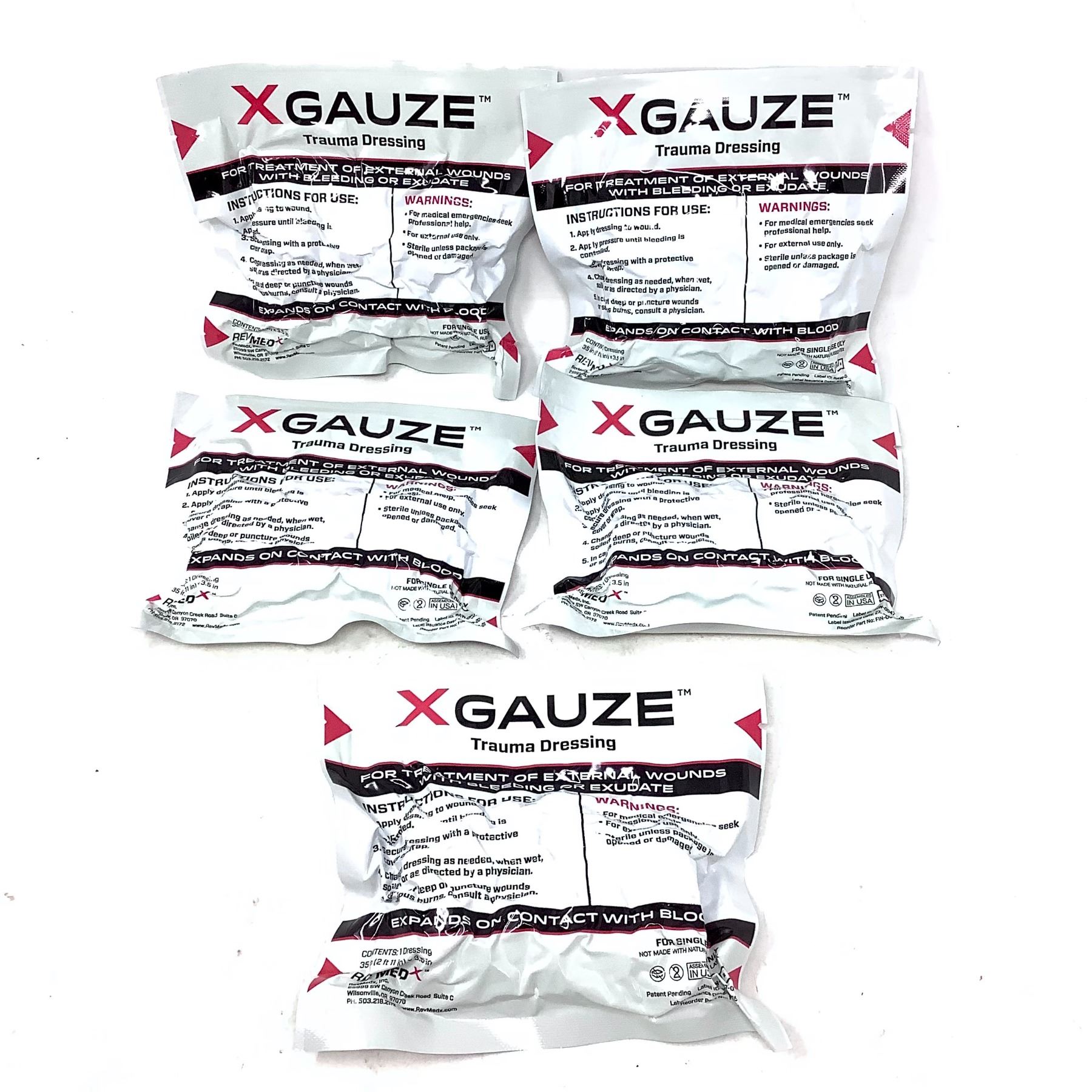 XGauze Trauma Dressing X 5