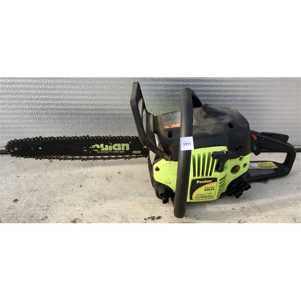 POULAN MODEL P3314 CHAINSAW 14 INCH, 33 CC, GAS SEE ALL PICS