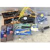 Image 1 : JOB LOT - 12V 260 PSI COMPRESSOR, EXACTO KIT, GRIND WHEELS, BELTS, ETC