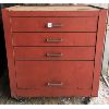 Image 1 : LARGE RED 4 DRAWER TOOL BOX - 26.5IN X 18IN X 29IN
