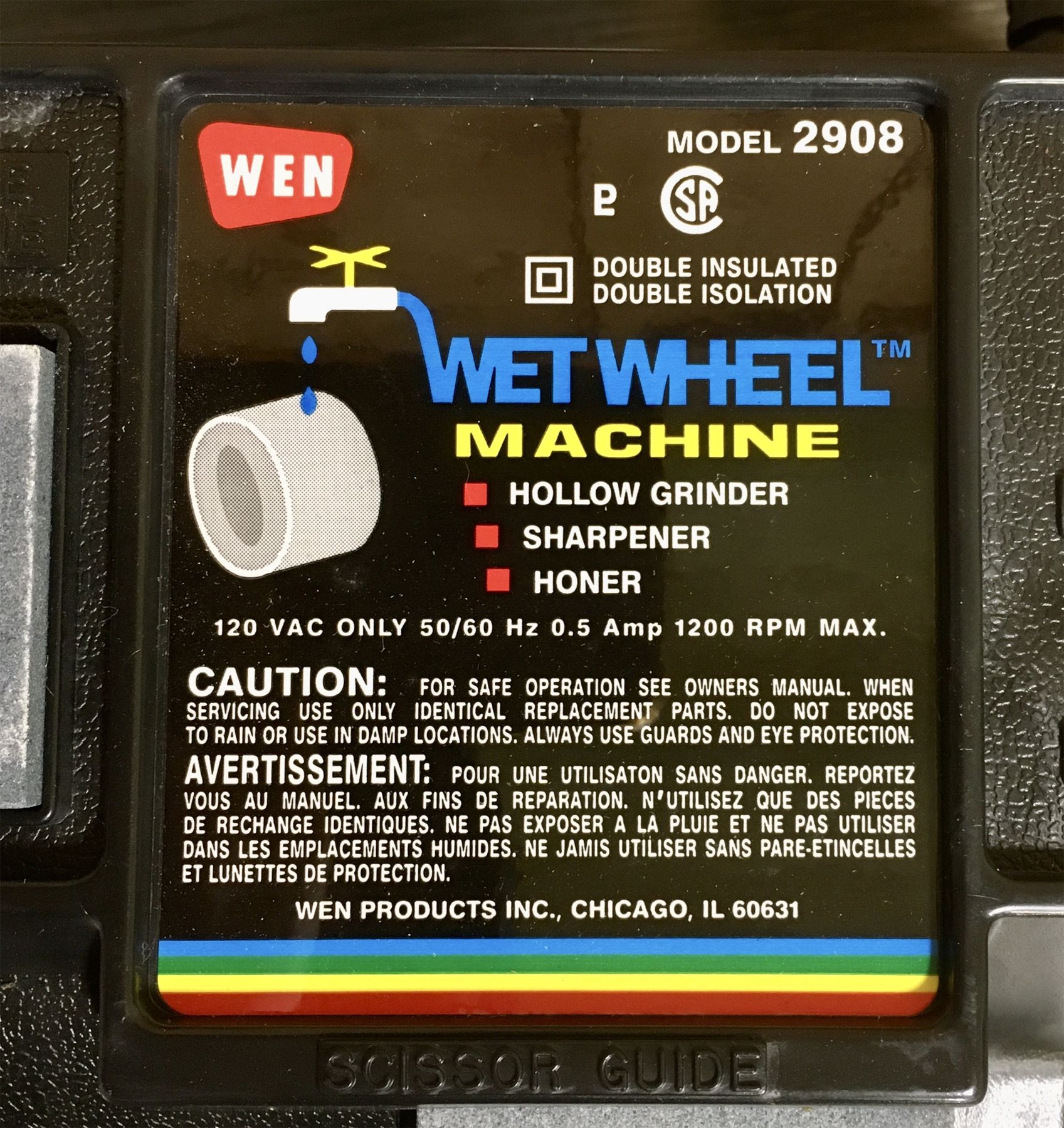 WEN WET WHEEL MACHINE AS NEW