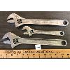 Image 1 : LOT OF 3 - SNAP-ON/BLUEPOINT ADJUSTABLE WRENCHES