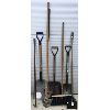 Image 1 : LOT OF 7 - MISC HAND TOOLS -SHOVELS, PRYBAR, POST HOLE DIGGER ETC.