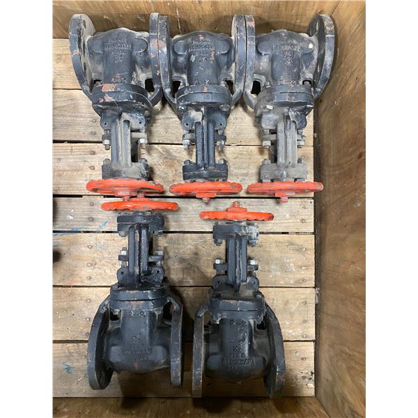 (5) Crane #G-923 Stockham Valve, GATE, MANUAL, 2-1/2 , PRESSURE 125#, FLANGE, 4 HOLE, IRON