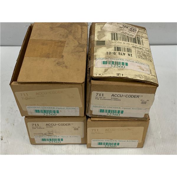 (4) ACCU-CODER #711*-1270-S-IND12-6-S-S-N Encoders