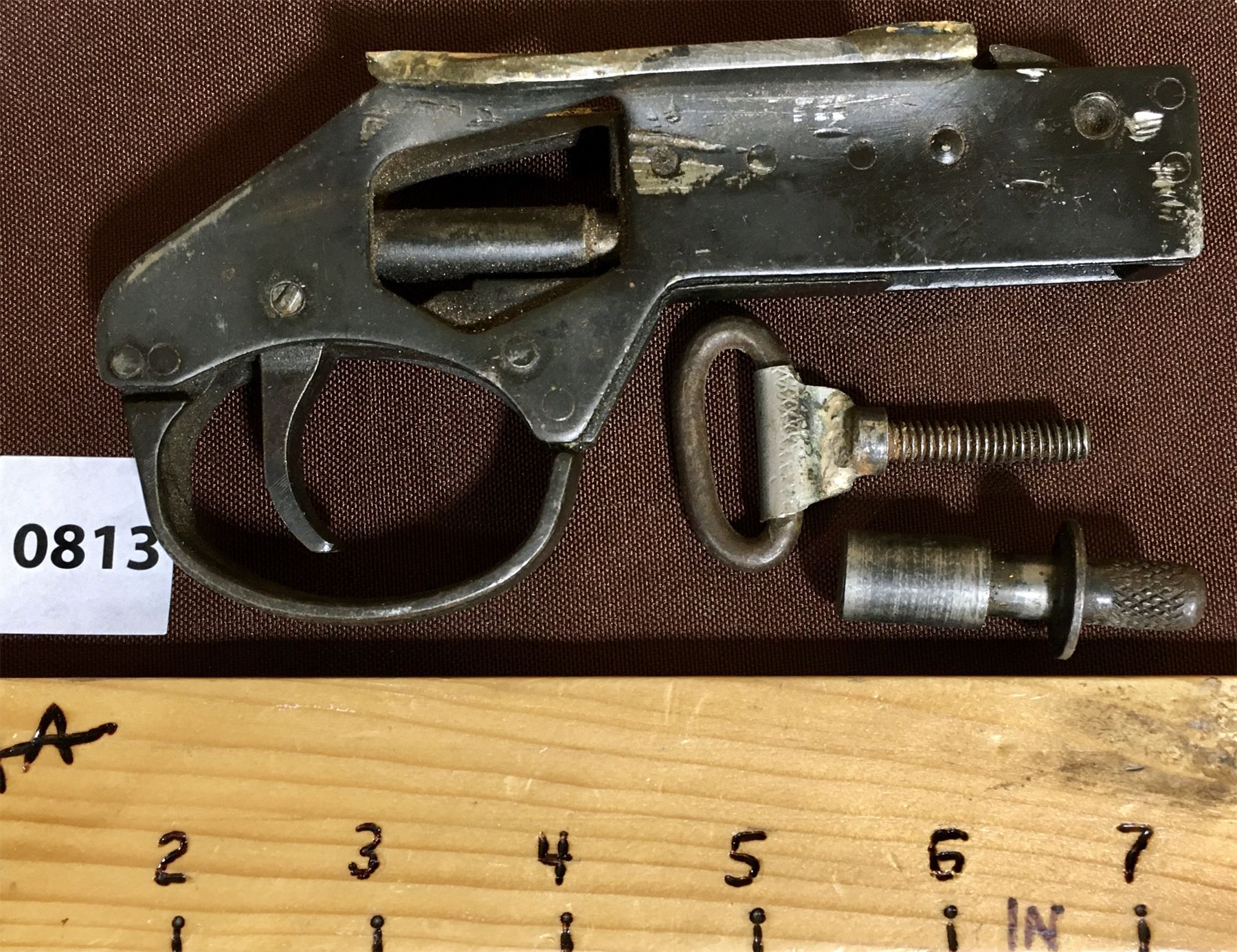 Lanchester Trigger LOT OF 3 - LANCHESTER SUBMACHINE GUN TRIGGER GROUP, COCKING HANDLE AND ...