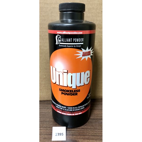 POWDER: 1 LB ALLIANT UNIQUE SHOTGUN