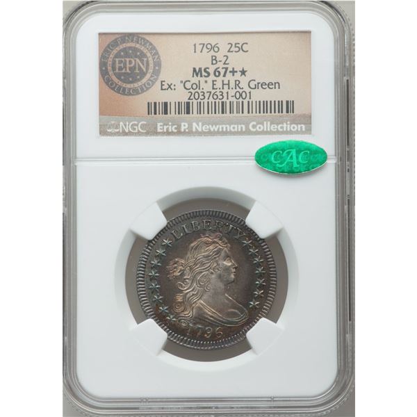 1796 25C MS67 +  NGC. CAC. B-2, R.3