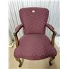 Image 1 : Burgundy Accent Arm Chair