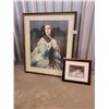 Image 1 : Two Framed Prints of Women Largest one is 21" x 25"