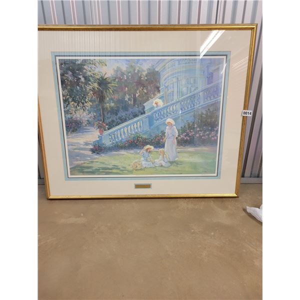 Large Framed "At the Mansion" Limited Edition Print 15/375 38" x 31"