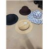 Image 2 : Four Women's Hats - Kates Canada - 100% Wool Hats x2 & Fedora