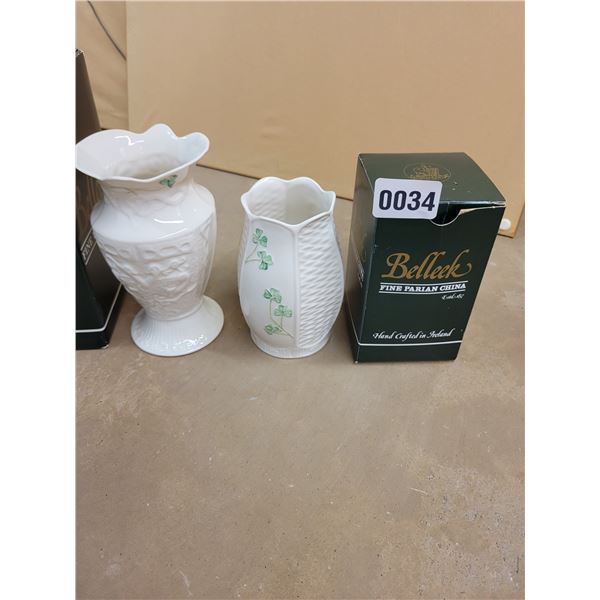 Two Piece Belleek Fine Parian China