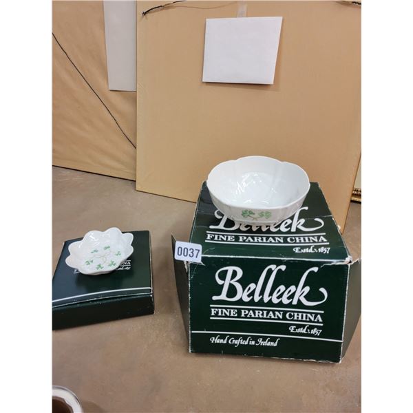 Two Piece Belleek Fine Parian China