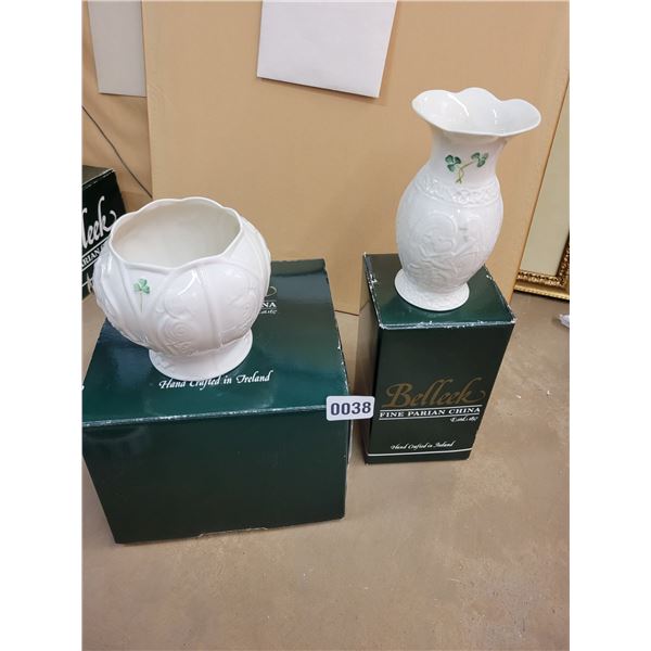 Two Piece Belleek Fine Parian China