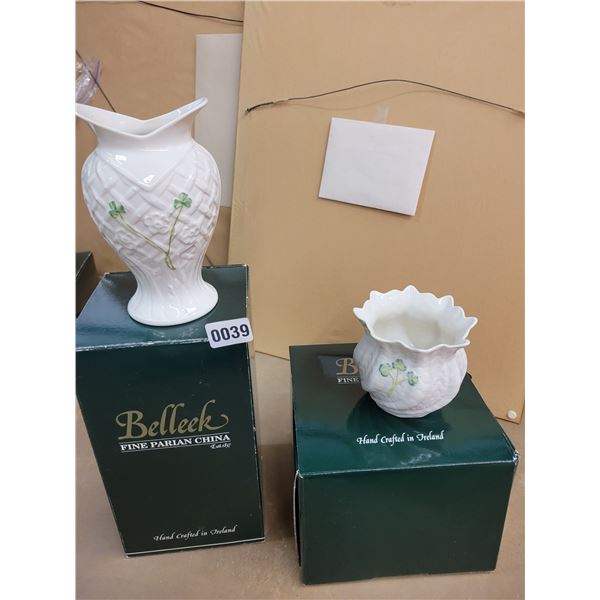 Two Piece Belleek Fine Parian China