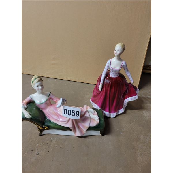 Royal Doulton Repose hn 2272 & Fiona hn 2694