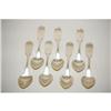 Image 1 : (7) AMERICAN COIN SILVER TEASPOONS - SET (7)