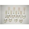 Image 1 : (8) EARLY AMERICAN SILVER TEASPOONS - (3) 6 1
