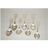 Image 1 : (7) EARLY AMERICAN SILVER TABLESPOONS - (5) 8