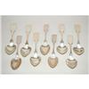 Image 1 : (9) EARLY AMERICAN SILVER TABLESPOONS - (3) 8