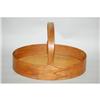 Image 1 : SHAKER FINGER BANDED OVAL HANDLED SEWING TRAY