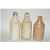 Image 1 : (3) 19TH CENT. STONEWARE BOTTLES - (3) GREY S