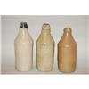Image 2 : (3) 19TH CENT. STONEWARE BOTTLES - (3) GREY S
