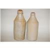 Image 2 : (2) 19TH CENT. STONEWARE BOTTLES - (2) GREY S