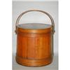 Image 2 : 19TH CENT. BANDED WOODEN FIRKIN - LARGE WOODE