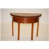 Image 1 : CT CHIPPENDALE DEMILUNE CARD TABLE - CHERRY C