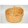 Image 4 : (4) NESTED A.R.M. NANTUCKET BASKETS - NESTED