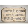 Image 1 : EARLY 20TH CENT. PAINTED PUBLIC SIGN - BLACK