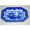 Image 1 : 15 1/2" OREGON PATTERN FLOW BLUE PLATTER - OC