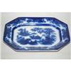 Image 1 : 15 1/2" TONQUIN PATTERN FLOW BLUE PLATTER - O