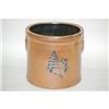 Image 1 : 2 GAL. DECORATED STONEWARE CROCK - 9" UNMARKE