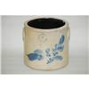 Image 1 : N. CLARK 2 GAL. DECORATED STONEWARE CROCK - 8
