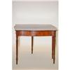 Image 2 : NEW ENGLAND SHERATON CARD TABLE - MA MAHOGANY