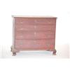 Image 1 : CHIPPENDALE 4 DRAWER CHEST - MAHOG. GRADUATED