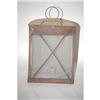 Image 1 : EARLY TIN HALF ROUND CANDLE LANTERN - 10 1/4"