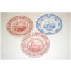 Image 1 : (3) STAFFORDSHIRE DISHES - (1) 10" LIGHT BLUE